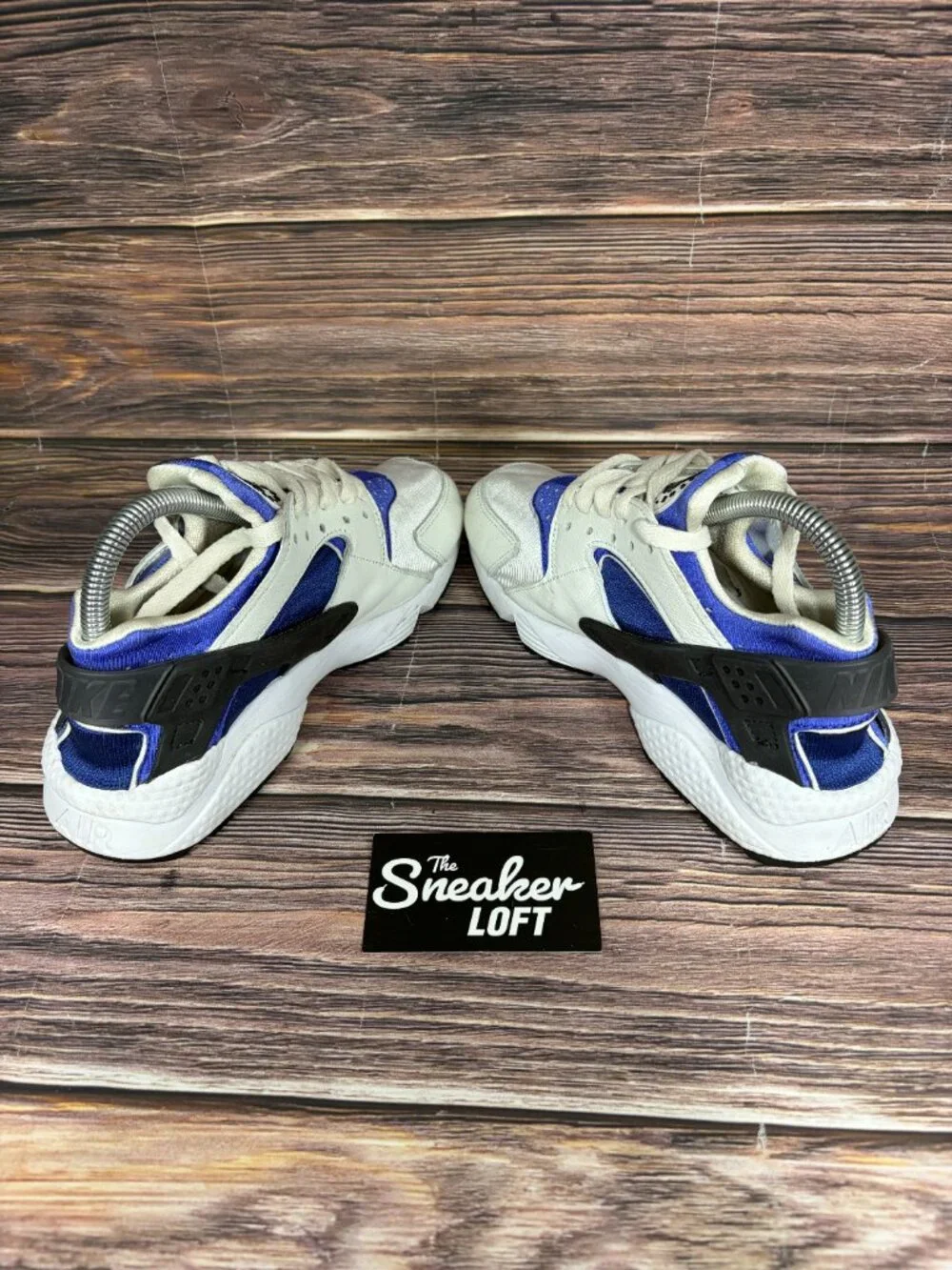 Nike Air Huarache Lapis‎ Women's White Blue Athletic Shoes Size 7.5